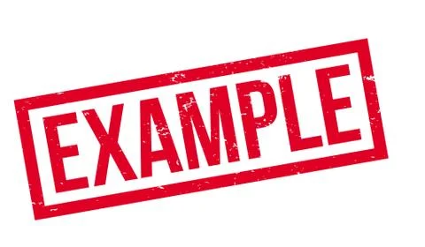 Example rubber stamp Stock Illustration