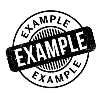 Example rubber stamp 库存插图