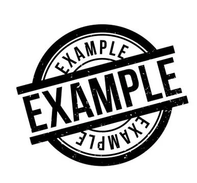 Example rubber stamp 库存插图