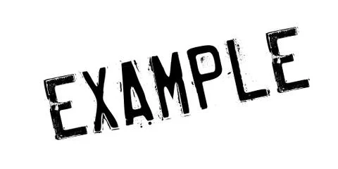 Example rubber stamp 库存插图