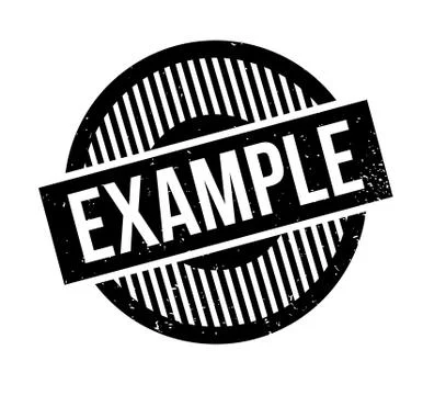 Example rubber stamp Stock Illustration