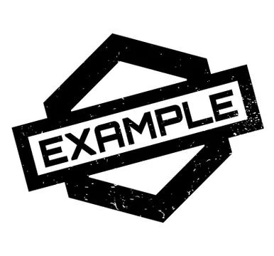 Example rubber stamp Stock Illustration