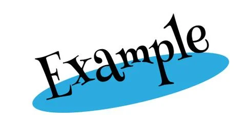 Example rubber stamp 库存插图