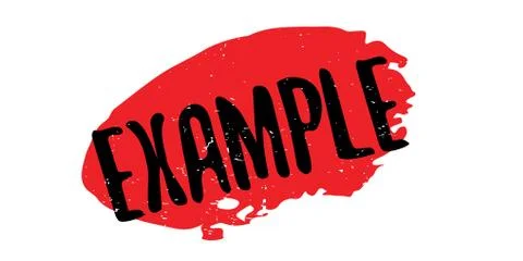 Example rubber stamp 库存插图