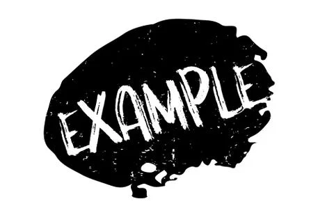 Example rubber stamp 库存插图