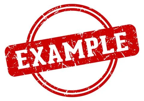Example stamp Stock Illustration