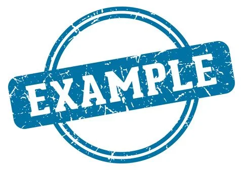 Example stamp Stock Illustration