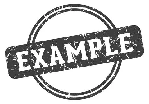 Example stamp Stock Illustration