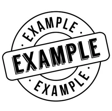 Example stamp typ 库存插图