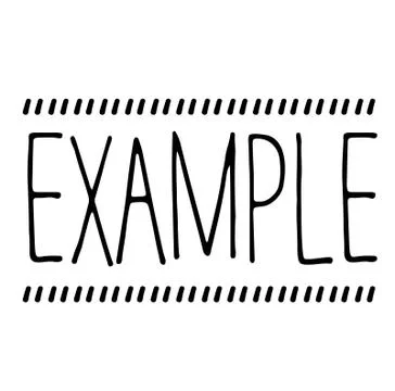 Example stamp on white 库存插图
