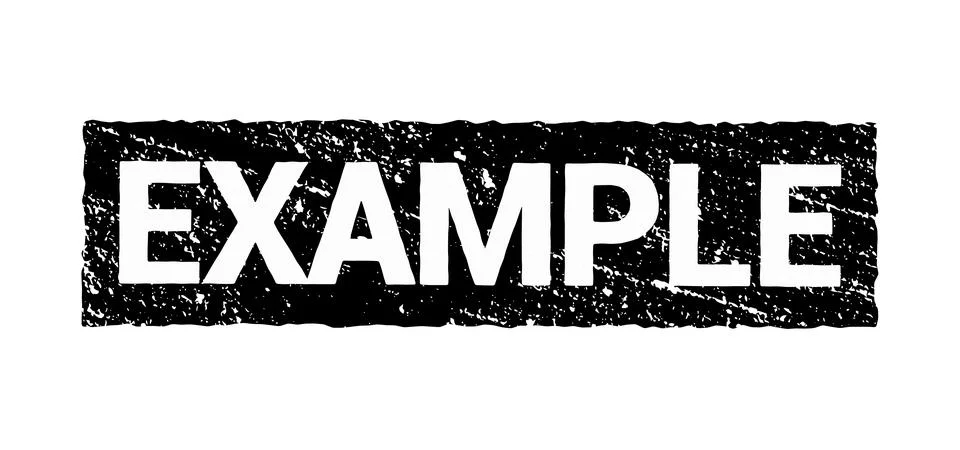 Example vector stamp icon. Sample watermark rubber stamp Stock Illustration