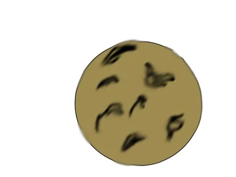 Example of a virus seen under a microscope 库存照片