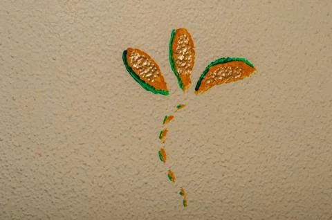 Example of a wall for a bedroom Stock Photos