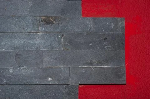 Example of a wall for a bedroom Stock Photos