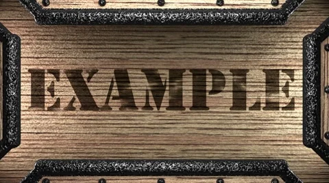 Example on wooden stamp Stockbeeldmateriaal 8765859