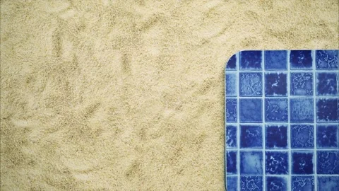 Examples of covering for swimming pools. Stop motion animation Stock Footage 249898987