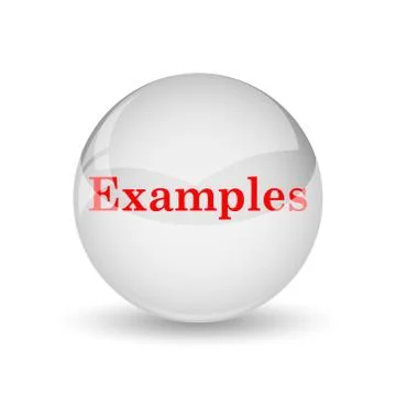 Examples icon. internet button on white background.. 库存插图