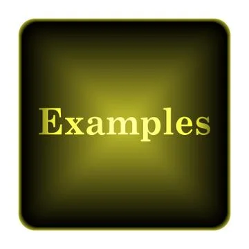  examples icon. internet button on white background.. Stock Illustration
