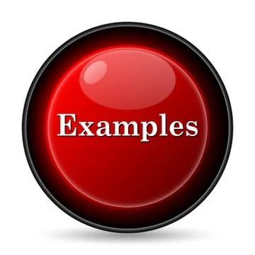 Examples icon. internet button on white background.. Stock Illustration