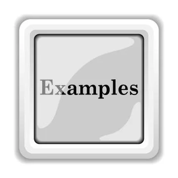 Examples icon. internet button on white background.. Stock Illustration