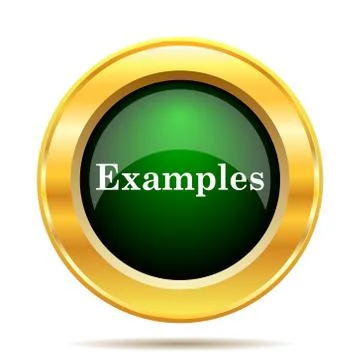 Examples icon. Internet button on white background.. Stock Illustration