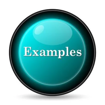 Examples icon. Internet button on white background.. 库存插图