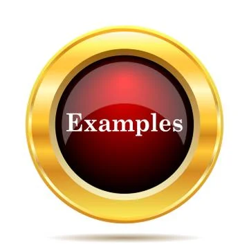 Examples icon. Internet button on white background.. Stock Illustration