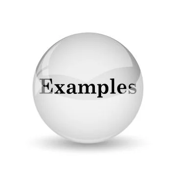 Examples icon. Internet button on white background. Stock Illustration