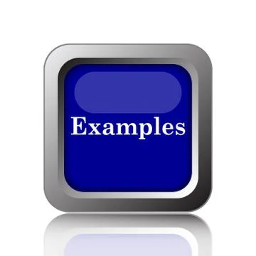 Examples icon. Internet button on white background.. 库存插图