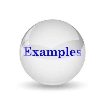Examples icon. Internet button on white background.. 库存插图