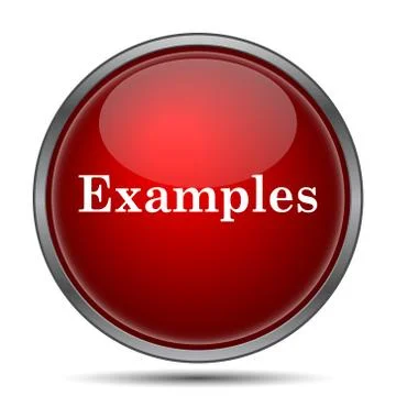 Examples icon. Internet button on white background.. Stock Illustration