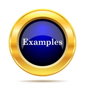 Examples icon. Internet button on white background.. Stock Illustration