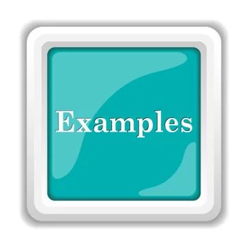 Examples icon. Internet button on white background.. Stock Illustration