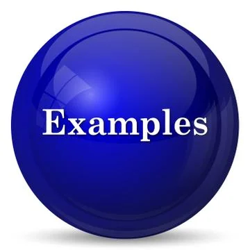 Examples icon. Internet button on white background.. Stock Illustration