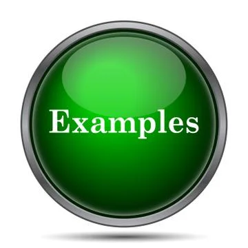 Examples icon. Internet button on white background.. 库存插图