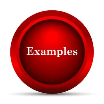 Examples icon. Internet button on white background.. 库存插图