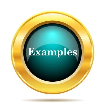 Examples icon. Internet button on white background.. 库存插图