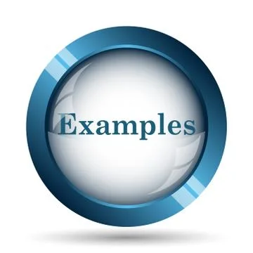 Examples icon. Internet button on white background.. Stock Illustration