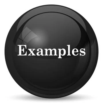 Examples icon. Internet button on white background.. 库存插图