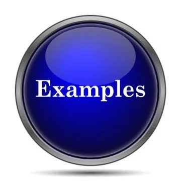 Examples icon. Internet button on white background.. 库存插图
