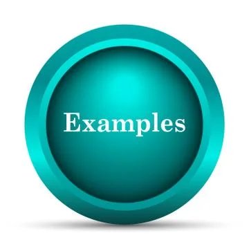 Examples icon. Internet button on white background.. Stock Illustration