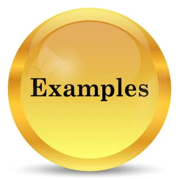 Examples icon. Internet button on white background.. Stock Illustration