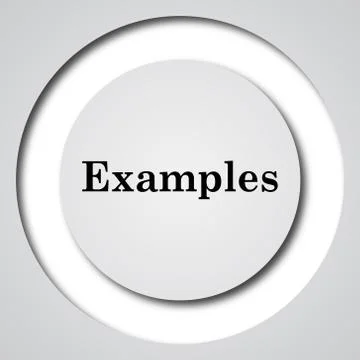 Examples icon. Internet button on white background.. 库存插图