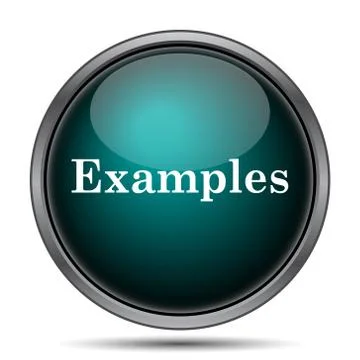 Examples icon. Internet button on white background.. Stock Illustration