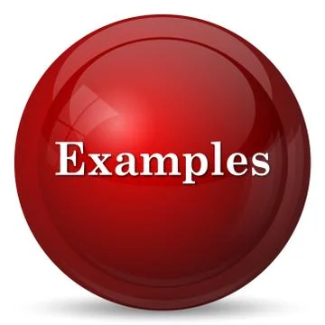Examples icon. Internet button on white background.. Stock Illustration