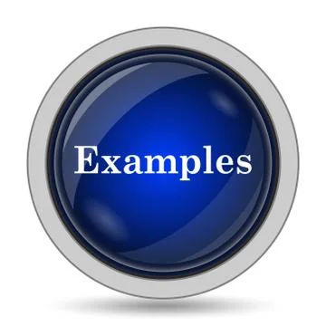 Examples icon. Internet button on white background.. Stock Illustration