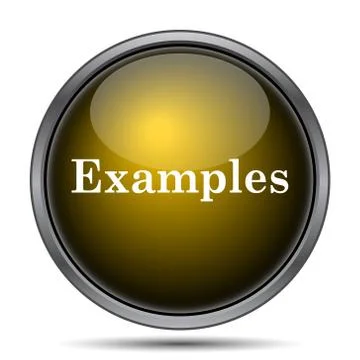 Examples icon. Internet button on white background.. Stock Illustration