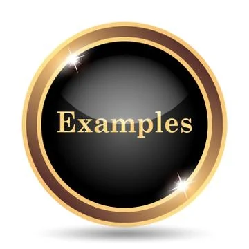 Examples icon. Internet button on white background.. Stock Illustration
