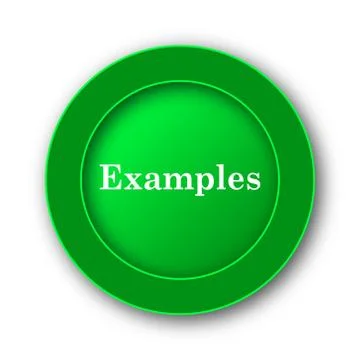 Examples icon. Internet button on white background.. Stock Illustration
