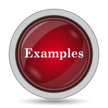 Examples icon. Internet button on white background.. Stock Illustration